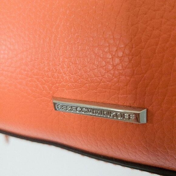Rebecca Minkoff Side Zip Expandable Large Leather Tote in Flame NWT - Picture 9 of 14